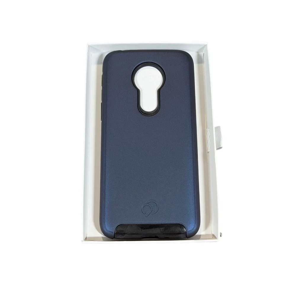 W3. Nimbus9 CIRRUS 2 Case for Moto G7‎ Power - In Midnight Blue, Mount Ready, Qi